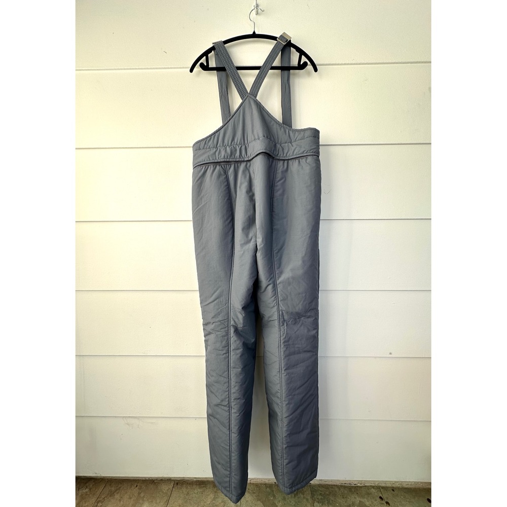 Vintage Tyrolia Mens 36 Ski Pants Overalls 1980s snowboard bibs gray outerwear - Picture 7 of 12